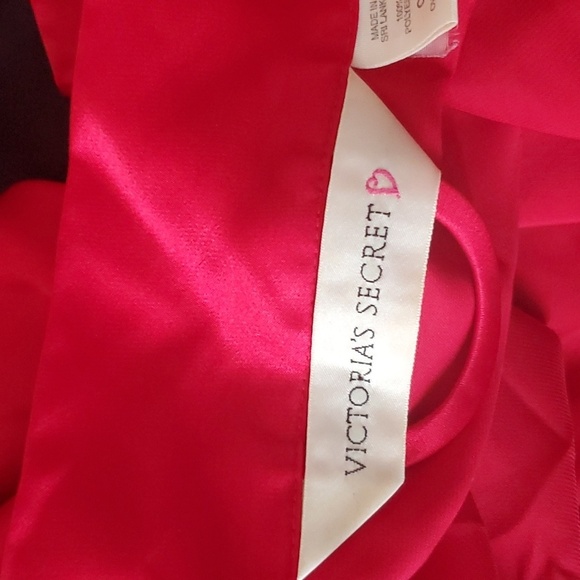 VTG Victoria's Secret red satin feeling robe OSFM - Picture 8 of 10
